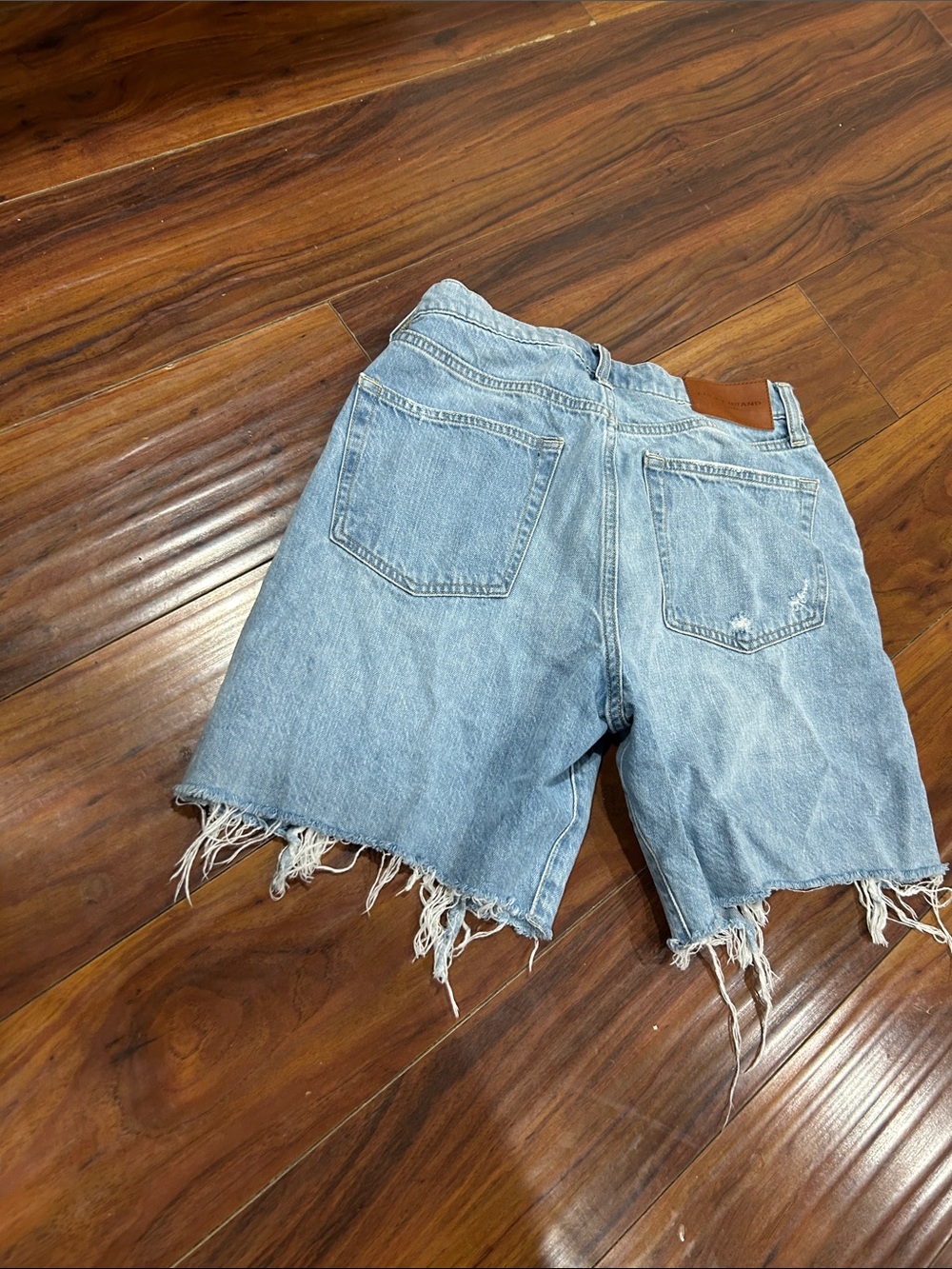 Lucky Brand Light Blue Distressed Denim Cutoff Shorts, 6/28 shorts - Picture 6 of 7